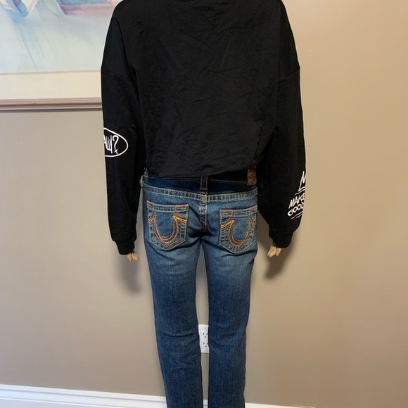 True Religion Women's Rainbow Gina Blue Jeans Size 26 - Picture 7 of 14